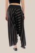 Striped harem pants with elastic waistband